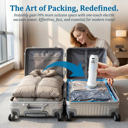 Portable Rechargeable Vacuum Storage Pump