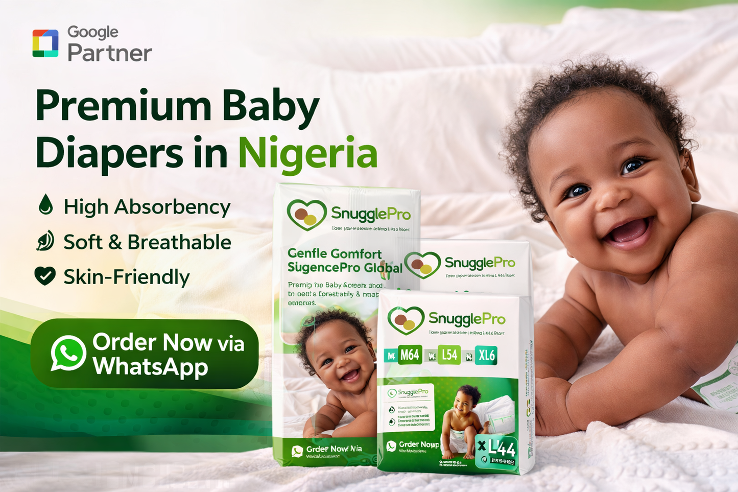 SnugglePro Premium Baby Diapers
