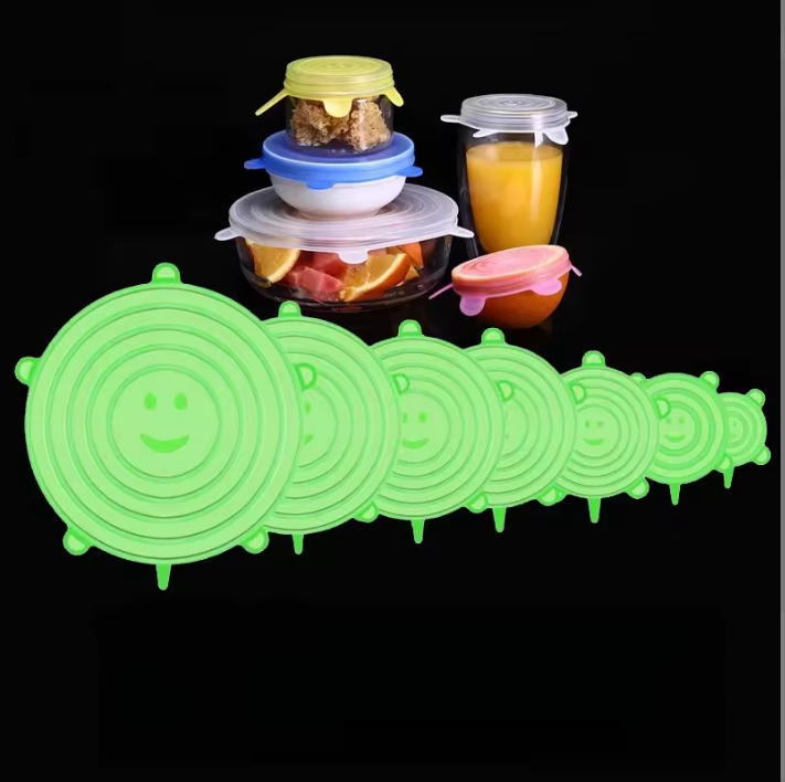 SnugglePro Reusable Silicone Stretch Lids – 6 Pack